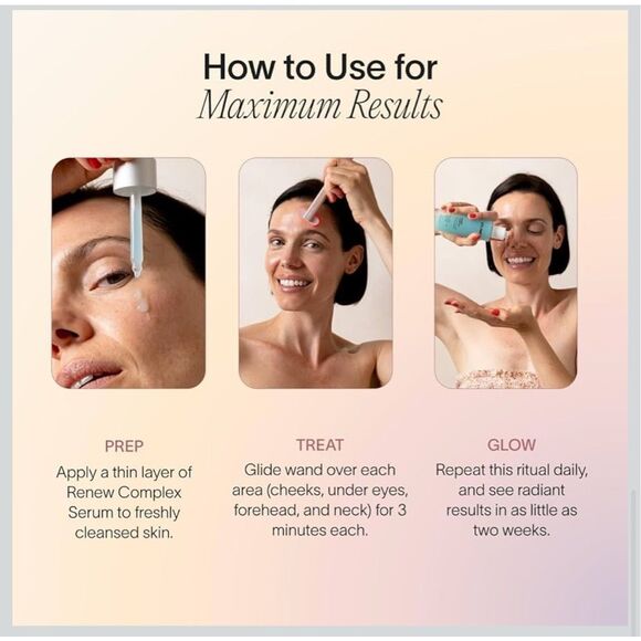 Solawave Renew Complex Red Light Therapy Activation Serum for Face & Neck | Pair - Picture 4 of 7